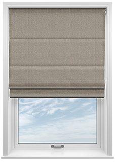 Roslin (Blackout), French Stone - Roman Blind